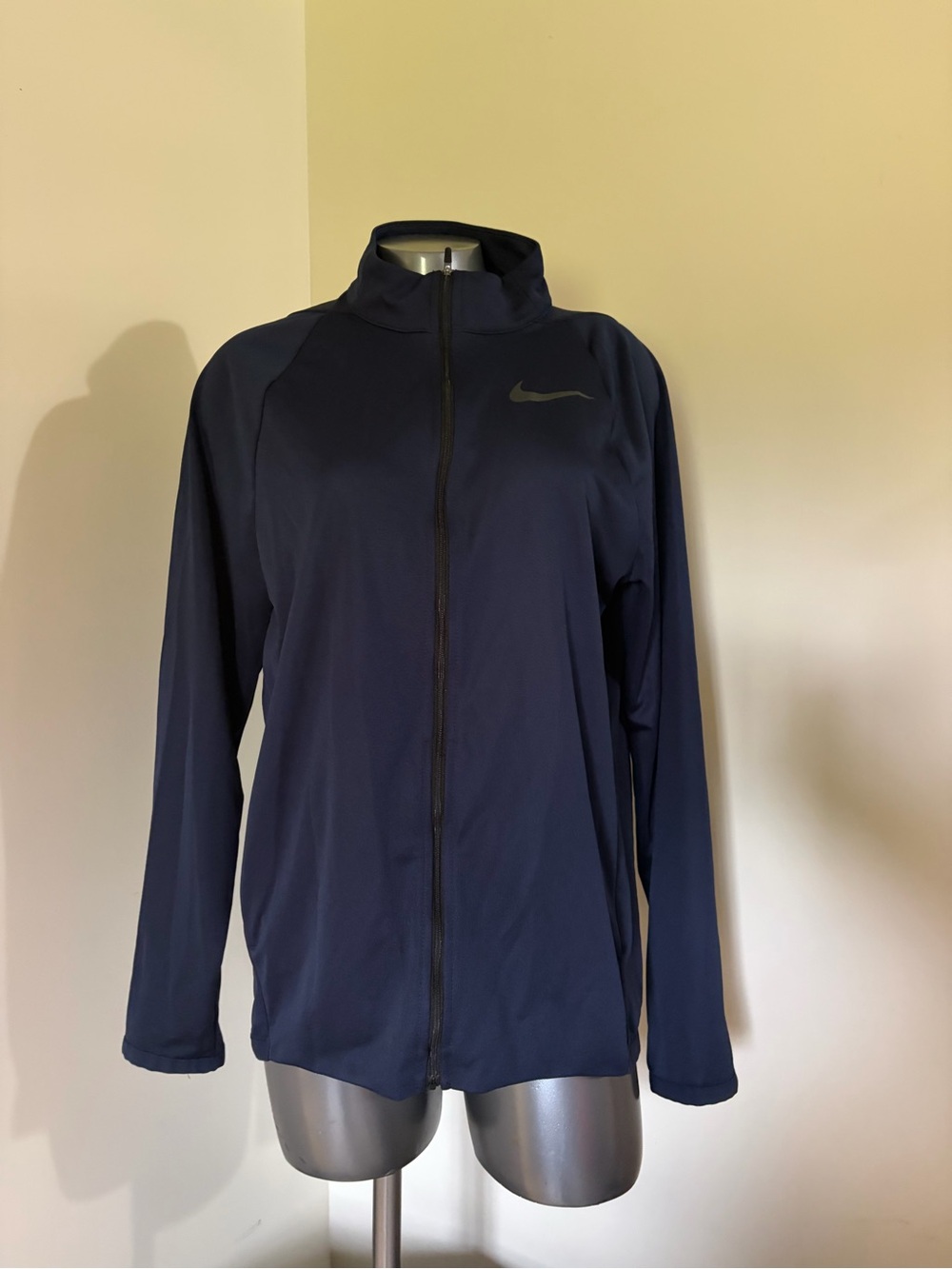 Nike Dri-Fit Men's Small Navy Blue Track Jacket Full Zip 928026-452